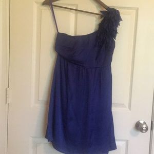 Blue pompom dress